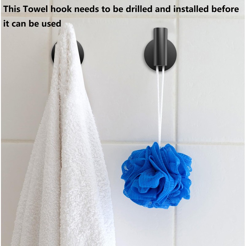 Homagic Towel Hooks Bathroom Coat Robe Wall Hook Heavy Duty