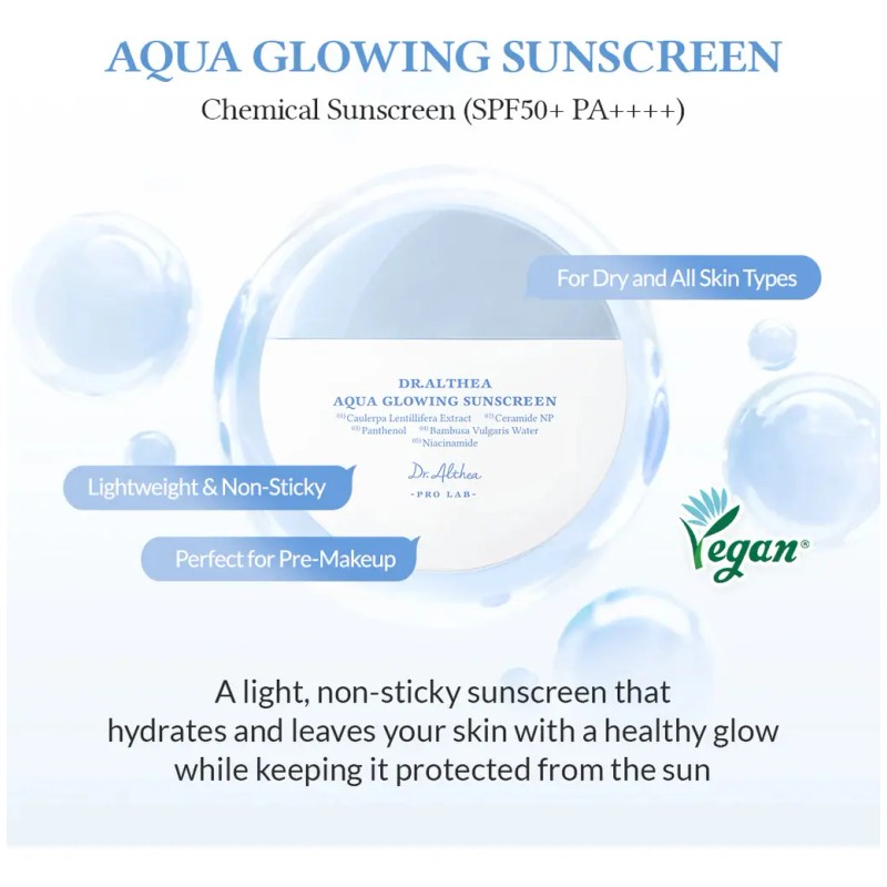 Dr.althea Duo Aqua Glowing Susncreen + Soft Melting Lip Balm