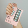 Blue Gradient Soft Gel Press on Nails Cats Eye Short