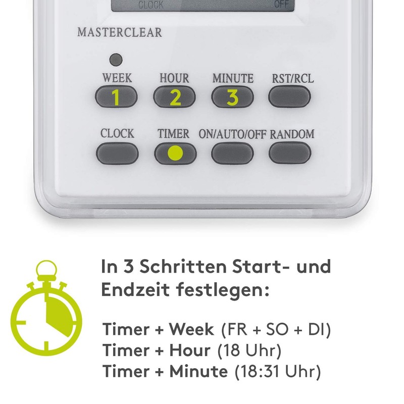 Goobay Digital Timer with Precise and Comfortable Control