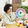 Lafocuse 12 Inch 3D Numbers Silent Colorful Kids Wall Clock