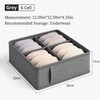 Foldable Underwear Organizer for Drawers & Closets – Non-Woven Fabric
