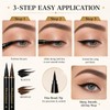 6 Black+ 6 Brown Liquid Eyeliner Pencil Sets for Women