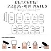 24Pcs Fall Press on Nails Short Square Fake Nails Thanksgiving