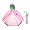 Kids Umbrella & Panda Bear Rain Coat for Girls and
