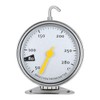 Stainless Steel Large Dial Oven Thermometer with Hooks Kitchen Stove