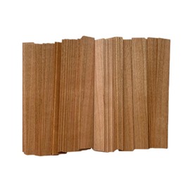 200pcs Wooden Candle Wicks 5.1 X 0.5 Inch Natural Candle Wood Wicks, Smokeless Wood Wicks for Candle Making（Wick Clip not Included）