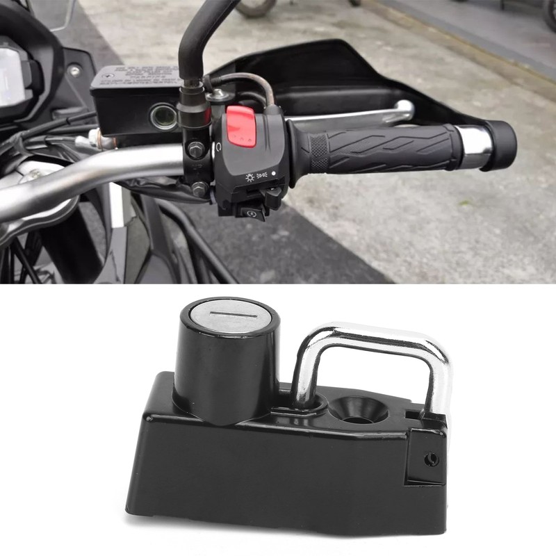 AntiTheft Helmet Lock Security Zinc Alloy with 2 Keys Universal