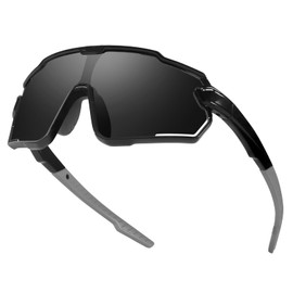 TJUTR Kids Polarized Sports Sunglasses, Anti UV & Glare Sun Glasses Boys & Girls 6-12 for Baseball Cycling Softball