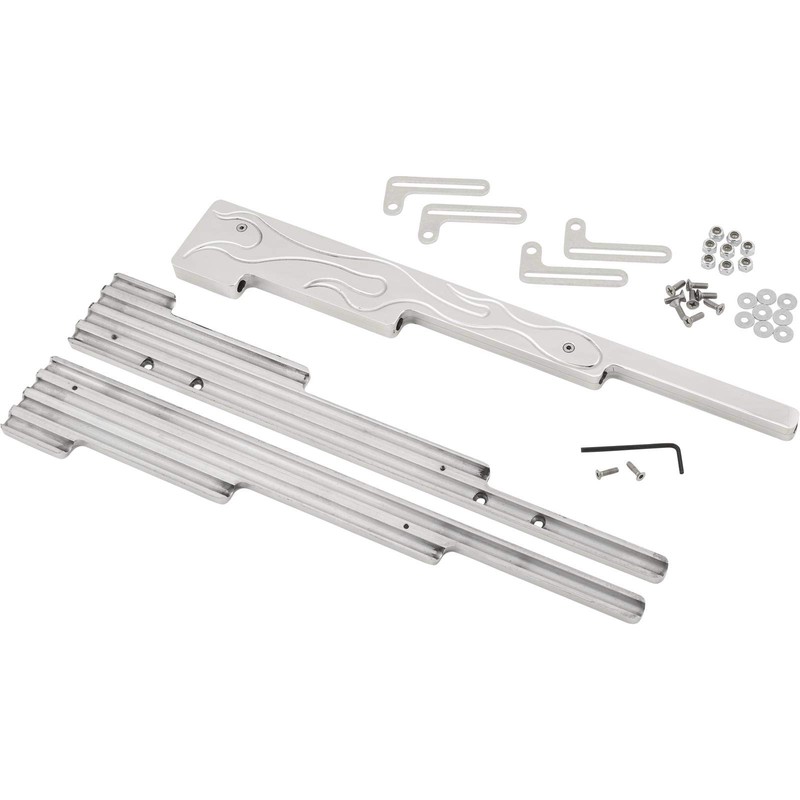 Billet Aluminum Linear Wire Dividers, Flame Top
