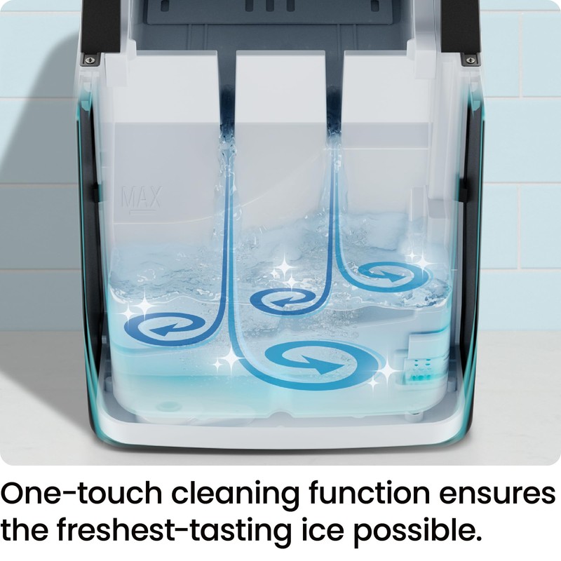 Iceman Dual-Size Ice Maker Countertop - Portable Ice Machine, Large