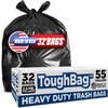 ToughBag 55 Gallon Trash Bags (32 Count) Heavy Duty Trash