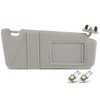 Gray Right Passenger Side Car Sun Visor Without Sunroof for