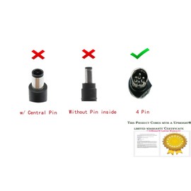 UpBright 4-Pin Car 12V DC Adapter Compatible with Sanyo CLT2054 20" CLT1554 CLT1554D CLT 1554 CTL1554 1554-03 CLT1554-02 15" LCD TV Monitor 12VDC 12 Volt Auto RV Camper Lighter Plug Power Supply Cord