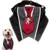 Dog Tuxedo Collar, Dog Bandana Nylon Collar, Necktie Triangle Drool