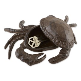 Star 10017556 Home Garden Decoration Outdoor Hide Cast Iron Charming Crab Key Hider