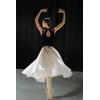 [DANSHOW] Women's Lace Ballet Leotard Dance Mock Neck, Adult Water