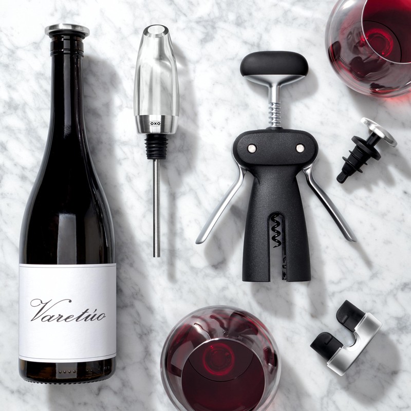 OXO Steel Winged Corkscrew With Removable Foil Cutter