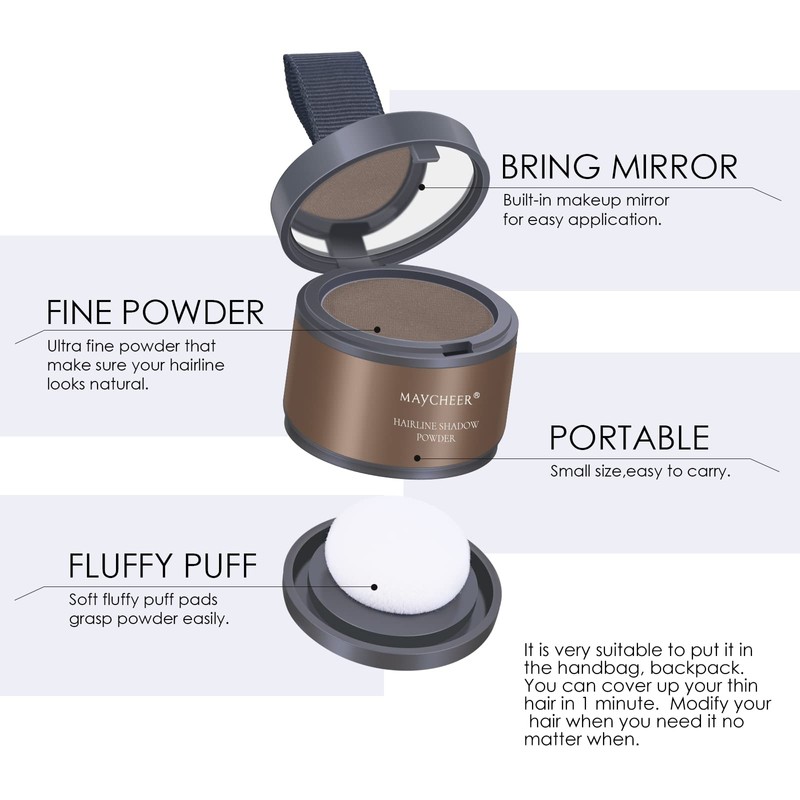 FREEORR Root Touch Up Powder - Hairline Shadow for Thinning