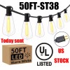 WYZM Dimmable LED String Lights with Shatterproof Bulbs for Outdoor