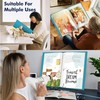 Art Portfolio Folder, 40 Clear Pockets Acqua Paper Protectors Display