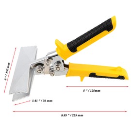 JOIKIT 6 Inches Sheet Metal Hand Seamer, Straight Metal Seamer, Straight Jaw Bending Pliers with Non-Slip Handles for Bending, Seaming, and Flattening Metal Sheet