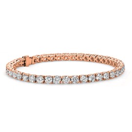 Cate & Chloe Olivia 18k Tennis Bracelet, Womens 18k Gold Plated Tennis Bracelet w/Cubic Zirconia Crystals, 7.5" Sparkling Stone Bracelet for Women, CZ Bracelets, 7.5 inch, Metal
