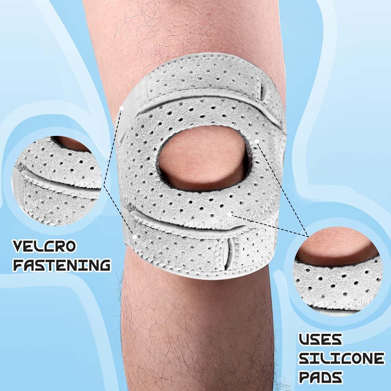Cofvetia Stabilisation Knee Support Sports, Compressed Knee Support with Patella