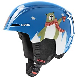 uvex Unisex Children's Viti Ski Helmet, Blue Bear, 46-50 cm