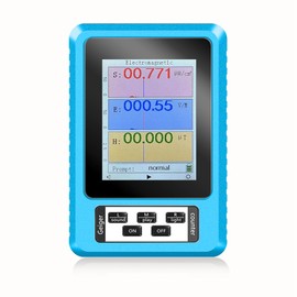 Handheld EMF Meter High Accuracy Digital Display Electromagnetic Field Radiation Detector for Industry Blue