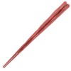 SPS resin coating Chopsticks Hex 一刀彫 22.5 cm Brown [Product