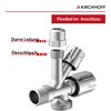 KIRCHHOFF 98480090 Universal Angle Valve with Dishwasher Connection, 1/2 Inch
