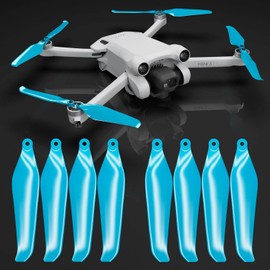 Master Airscrew Hélices Stealth para DJI Mini 3 Pro y Mini 4 Pro - Azul, 4 hélices en juego