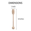 HIC Kitchen Honey Syrup Dipper Server Stick, Beechwood, FSC-Certified, Responsibly