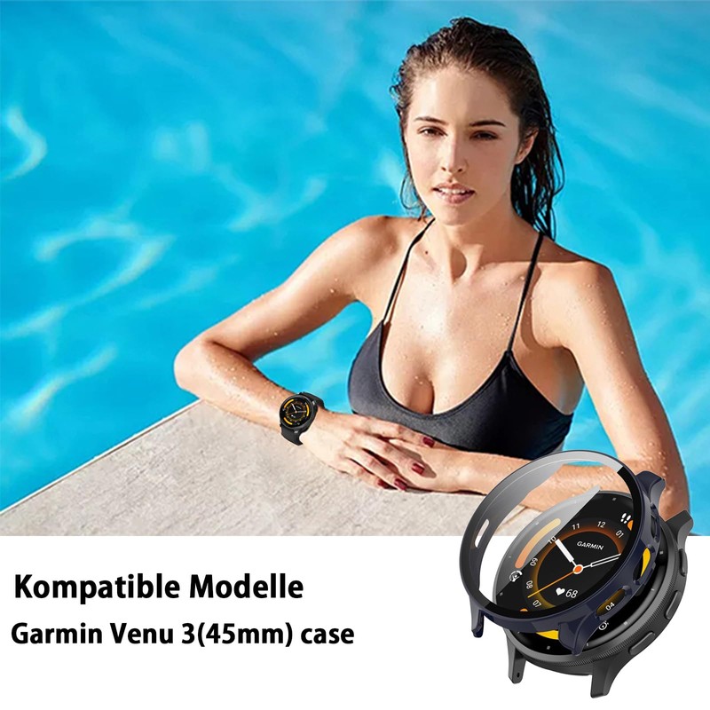 KANOYO Case Compatible with Garmin Venu 3 Protective Case, Integrated
