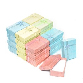 20 Pcs Gifts Box Set, Jewelry Gift Boxes for Rings, Pendants, Earring, Necklaces, Cardboard Jewelry Boxes for Anniversaries, Weddings, Birthdays, Assorted Colors, 3.2 x 2.0 x 1.1 Inches