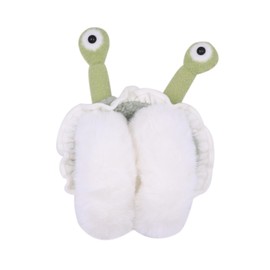 ANKOMINA Winter Ear Muffs Faux Fur Furry Warm Earmuffs Cute Animal Snail Big Eyes Foldable Outdoor Ear Warmers For Women Girls