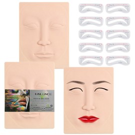 JUNLUNCE Advanced Silicone Facial Makeup Practice Skin - Professional Makeup Artistry Training Tool