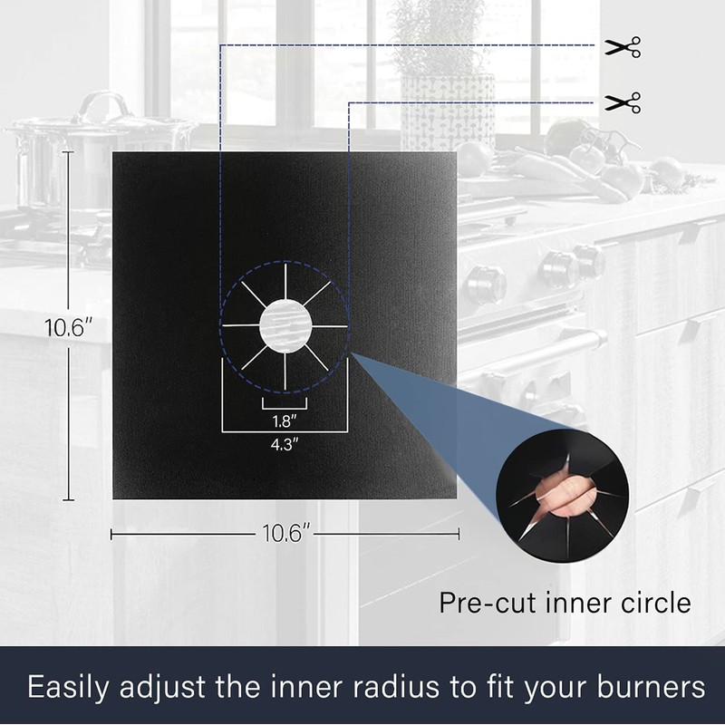 Gas Stove Burner Covers by Linda’s Essentials (10 Pack) -