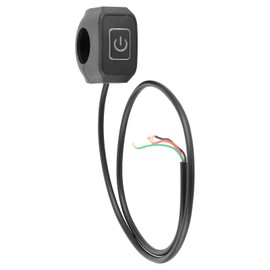Motorcycle Handlebar Switch, 22mm 7/8 Inch Handlebar Headlight Control Push Button Switch Waterproof 12V On/Off Switch with White LED Indicator