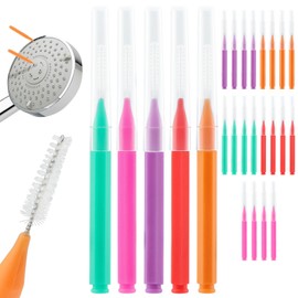 50 Pcs Shower Head Cleaner Tool, Multiplesize Shower Head Cleaning Brush for Small Hole, Showerhead Cleaner Picks Tiny Nozzle(5 Color,Size:0.6-1mm)