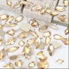 660Pcs Champagne Gold Crystal Rhinestones Nail Art Flat Back Round