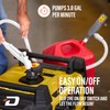 DeWay Battery-Powered Stick Fuel Transfer Pump with Hand Trigger Nozzle,