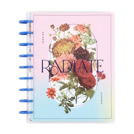 Me & My Big Ideas Undated Classic Happy Planner, 7" x 9.25", Disc Bound System, Yearly, Adult, Pink, Ruled