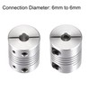 sourcing map Motor Shaft Replacement 6 mm to 6 mm