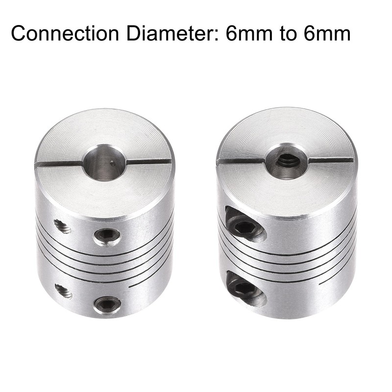 sourcing map Motor Shaft Replacement 6 mm to 6 mm