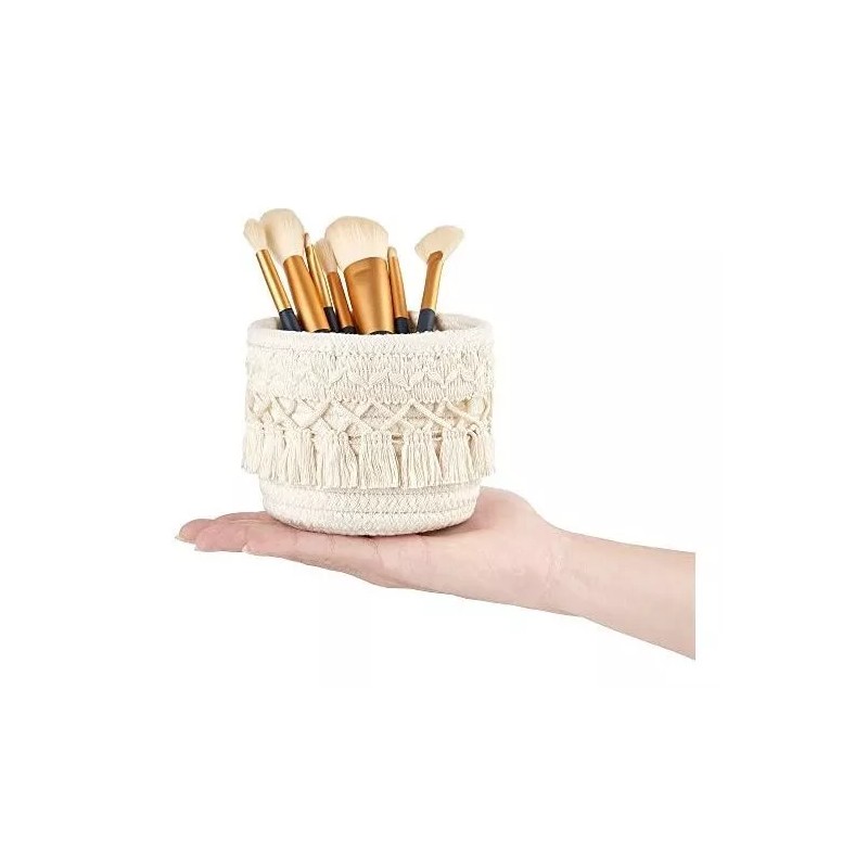 mkono Organizador De Brochas De Maquillaje Mkono, Macramé, Mínimo