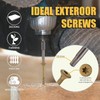 WELLOCKS Deck Screws 5", Wood Screws #10×5", Tan 205 PCS,