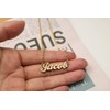 GR35Z9 Brat Name Necklace Gold Nameplated Stainless Steel Pendant Jewelry