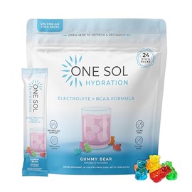 One Sol- “BCAA y Electrolitos en Polvo para Hidratación y Energía, Fórmula Totalmente Natural, 100% Vegano, Sin OGM, Gluten